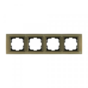 Рамка 4-постовая Mono Electric Chrome бронза 106-430000-163