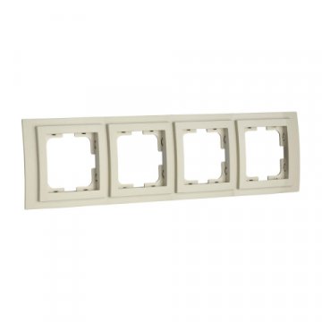Рамка 4-постовая Mono Electric Larissa крем 103-171700-163