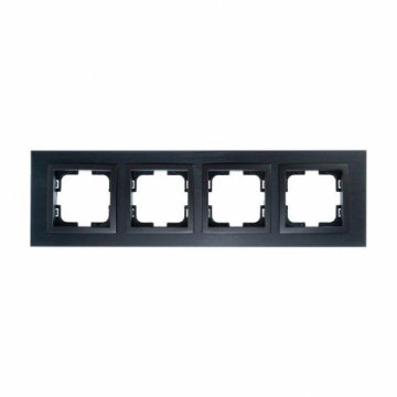 Рамка 4-постовая Mono Electric Style Aluminium дымчатый графит 107-820000-163