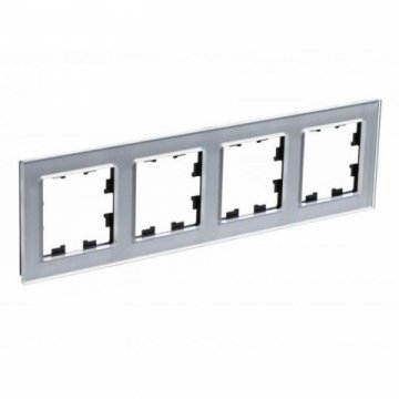 Рамка 4-постовая Schneider Electric AtlasDesign Nature алюминий ATN320304