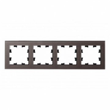 Рамка 4-постовая Schneider Electric AtlasDesign Nature мокко ATN320604