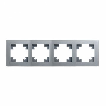 Рамка 4-постовая Stekker Катрин серебро GFR00-7004-03 39534