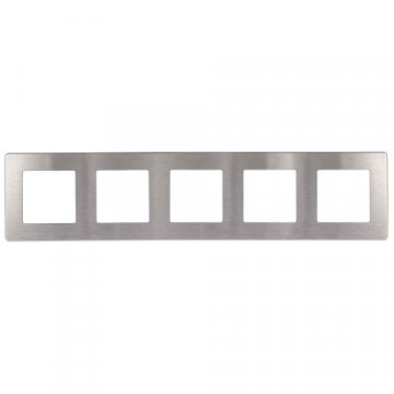 Рамка 5-постовая ЭРА 12 сатин алюминий 12-5105-03 Б0052541