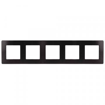 Рамка 5-постовая ЭРА 12 сатин черный 12-5105-06 Б0052544