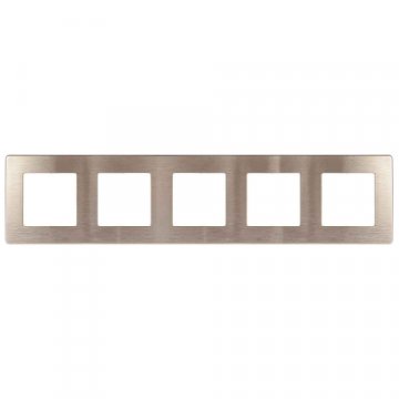 Рамка 5-постовая ЭРА 12 сатин шампань 12-5105-04 Б0052542