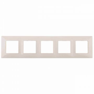 Рамка 5-постовая ЭРА Elegance 14-5005-02 Б0034406