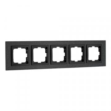 Рамка 5-постовая Mono Electric Style Granit чёрный гранит 107-610000-164