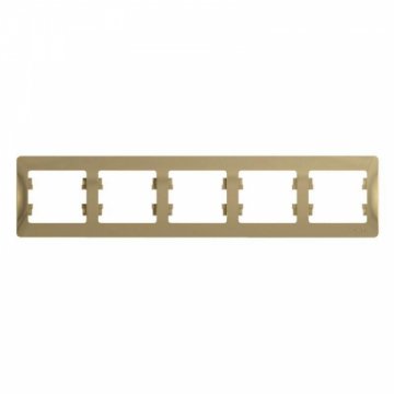 Рамка 5-постовая Schneider Electric Glossa титан GSL000405