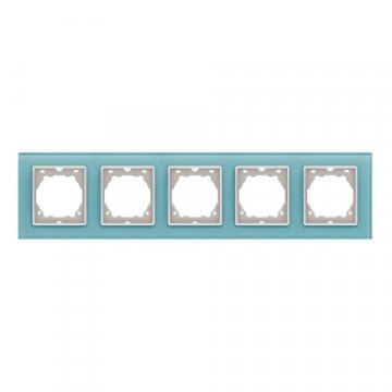 Рамка 5-постовая Vesta-Electric Exclusive Blue голубой FRM050503SIN