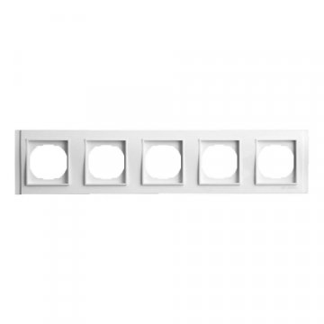 Рамка 5-постовая Vesta-Electric Verona белый FRM020501BEL