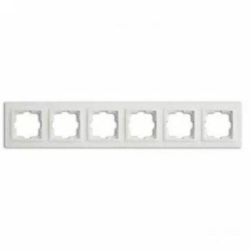Рамка 6-постовая Mono Electric Despina слоновая кость 102-010000-166