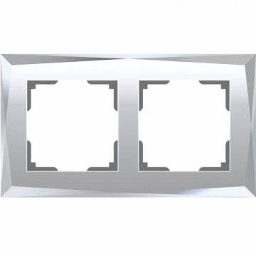 Рамка на 2 поста Werkel Diamant зеркальный W0021220 4690389158827