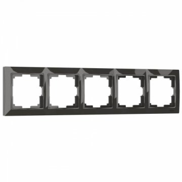 Рамка на 5 постов Werkel Snabb basic серо-коричневый W0052007 4690389161483