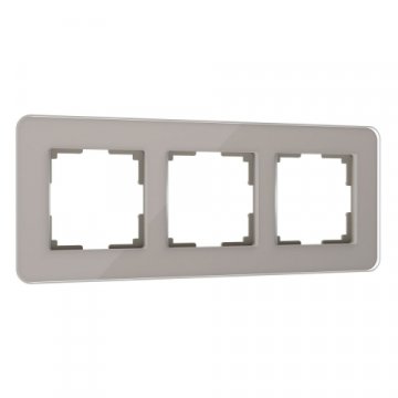 Рамка Werkel Elite на 3 поста дымчатый W0032417 4690389180750