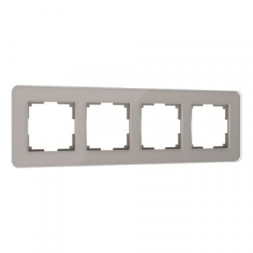 Рамка Werkel Elite на 4 поста дымчатый W0042417 4690389180798