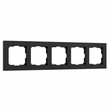 Рамка Werkel Hammer на 5 постов черный W0052408 4690389163579