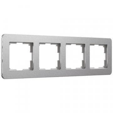 Рамка Werkel Platinum на 4 поста алюминий W0042606 4690389184505