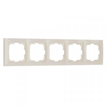Рамка Werkel Snabb Basic на 5 постов слоновая кость W0052003 4690389161469