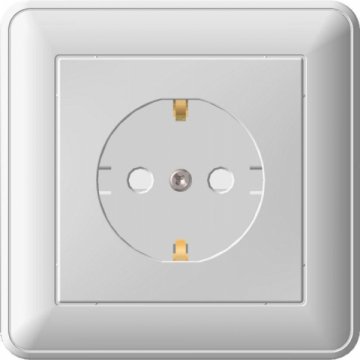 Розетка 2К+З Schneider Electric W59 16A 250V со шторками слоновая кость RS16-152-28