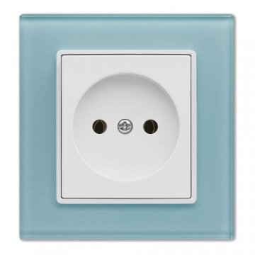 Розетка 2P Vesta-Electric Exclusive Blue голубой FRZ00040001SIN