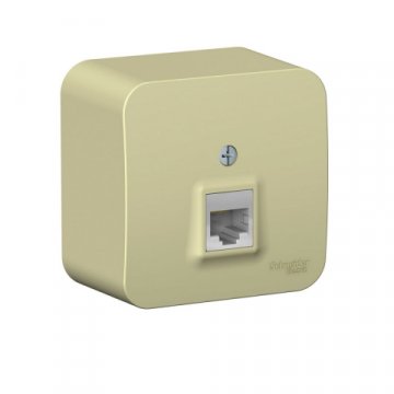 Розетка компьютерная 1хRJ45 Schneider Electric Blanca кат.5E бежевая BLNIA045007
