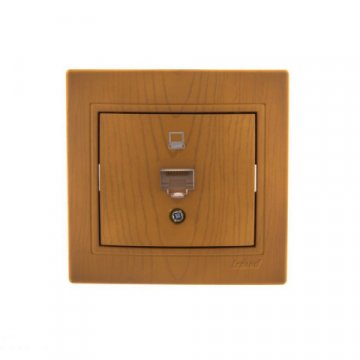 Розетка компьютерная Lezard Mira ольха 701-0701-139