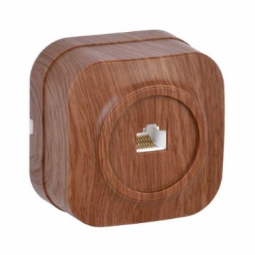 Розетка компьютерная RJ45 IEK Glory дуб EKH10-K24