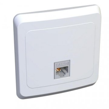 Розетка компьютерная RJ45 Schneider Electric Этюд 5e кат UTP белая KOMC-001B