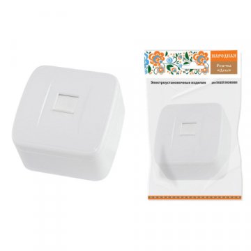 Розетка компьютерная RJ45 TDM Electric Дача белая SQ1824-0011