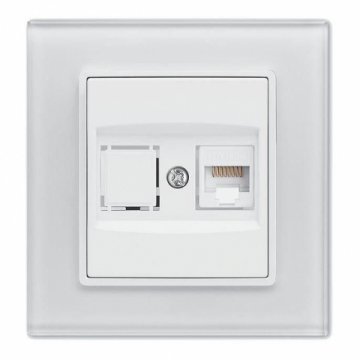 Розетка LAN Vesta-Electric Exclusive White белый FRZ00041017BEL