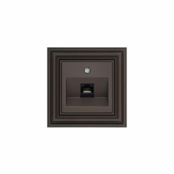 Розетка RJ45 Liregus Retro коричневый омбре 29-035