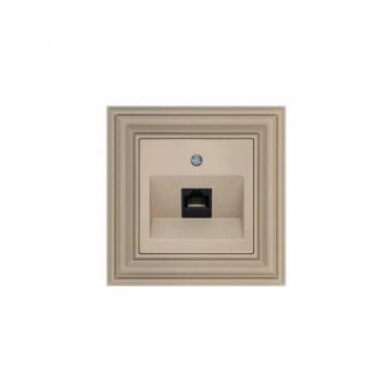 Розетка RJ45 Liregus Retro кремовый омбре 29-136