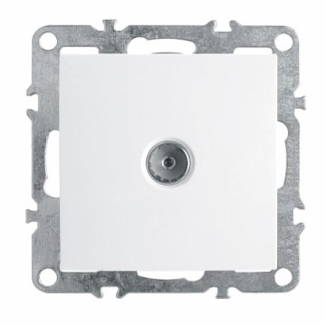 Розетка телевизионная Feron Stekker Эрна белый PST00-9108-01 39315