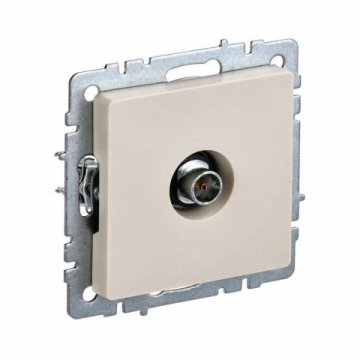 Розетка телевизионная оконечная TV IEK Brite бежевая BR-A10-O-K10