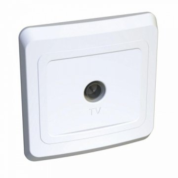 Розетка телевизионная оконечная TV Schneider Electric Этюд белая TVC-002B