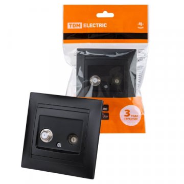 Розетка телевизионная TV/SAT TDM Electric Лама графит SQ1815-0620