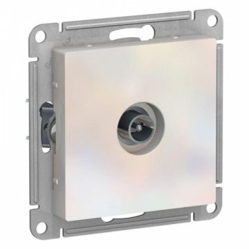 Розетка телевизионная TV Schneider Electric AtlasDesign жемчужная ATN000493