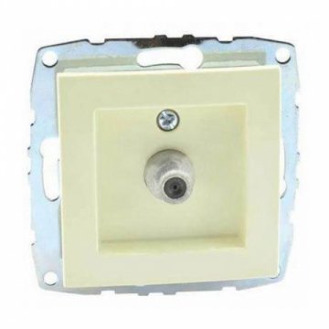 Розетка TV концевая Mono Electric Despina/ Larissa с экраном крем 500-001705-138