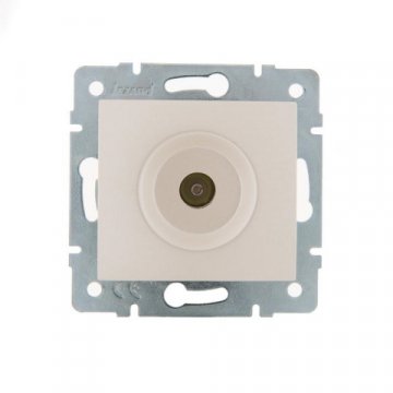 Розетка ТВ оконечная Lezard Karina белый жемчуг 707-3088-130