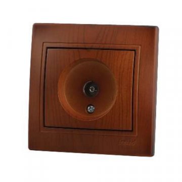 Розетка ТВ оконечная Lezard Mira сосна 701-0801-130