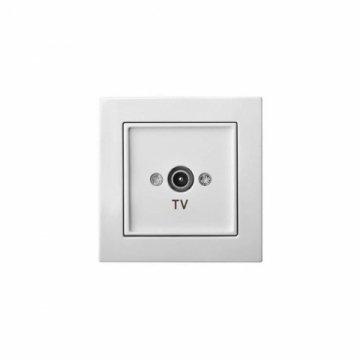 Розетка TV оконечная Liregus Epsilon белый 28-024