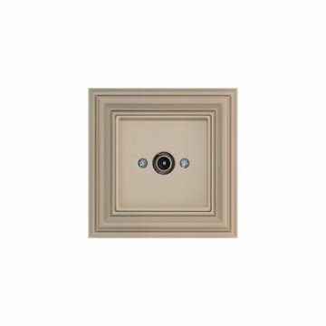 Розетка TV оконечная Liregus Retro кремовый омбре 29-127