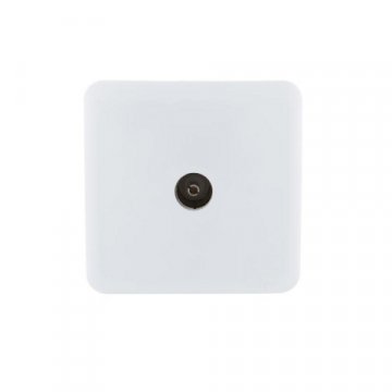 Розетка ТВ проходная Lezard Viola белая 751-0200-129