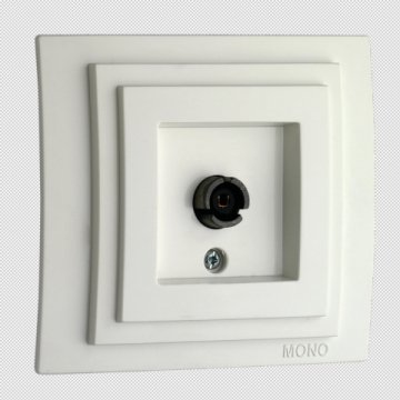 Розетка TV проходная Mono Electric Despina/ Larissa универсальная экран белый 500-001905-137