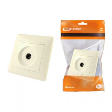 Розетка TV TDM Electric Лама слоновая кость SQ1815-0117