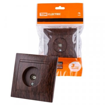 Розетка TV TDM Electric Лама венге SQ1815-0417