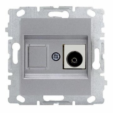 Розетка TV Vesta-Electric Exclusive Silver Metallic серебро FRZ00041012SER