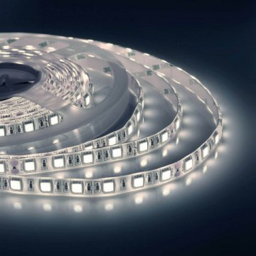 Светодиодная влагозащищенная лента Apeyron 14,4W/m 60LED/m 5050SMD холодный белый 5M 00-10