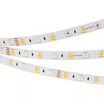 Светодиодная влагозащищенная лента Arlight 14,4W/m 60LED/m 5060SMD разноцветный/теплый белый 5M 034185