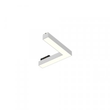 Трековый светодиодный светильник 6063 TrackLine Fold Angle (ral9003/200mm/200mm/LT70 — 4K/12W/120deg) 0625203